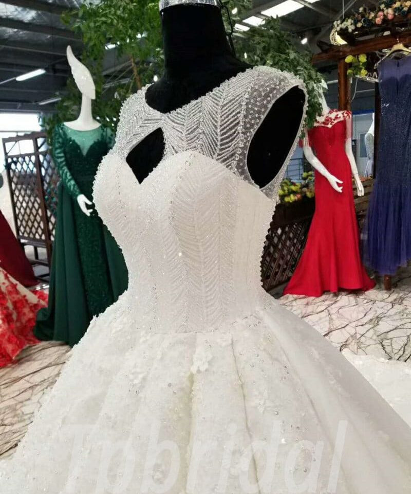 ball gown wedding dress crystal 158-03