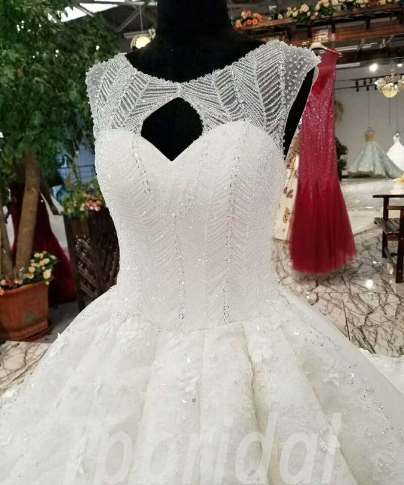 ball gown wedding dress crystal 158-04