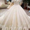 ball gown wedding dress illusion neckline 176-02