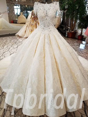 ball gown wedding dress lace 188-05
