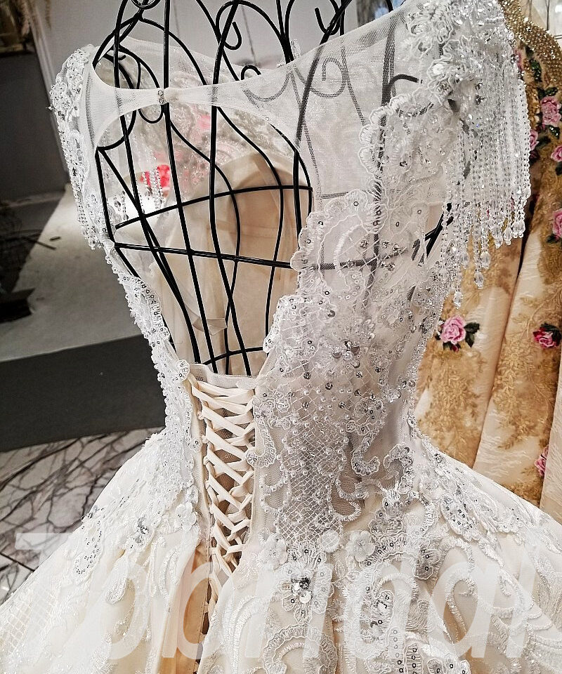 ball gown wedding dress lace 188-06