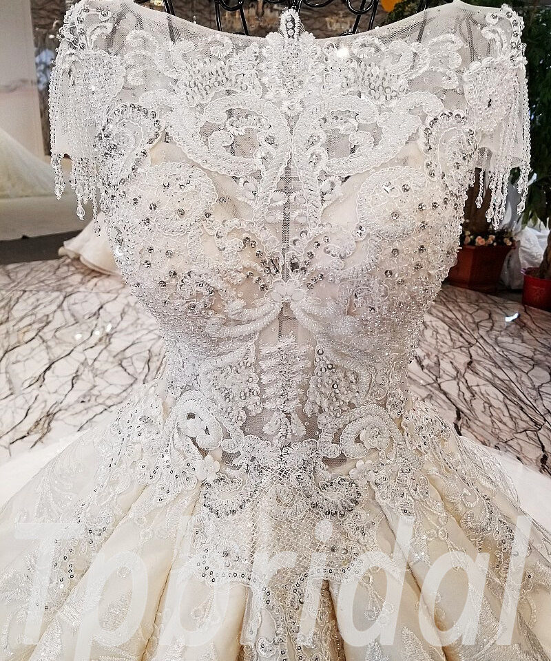 ball gown wedding dress lace 188-10