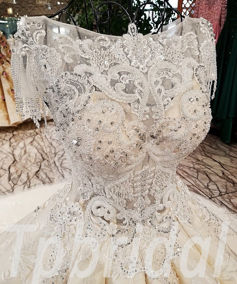 ball gown wedding dress lace 188-11