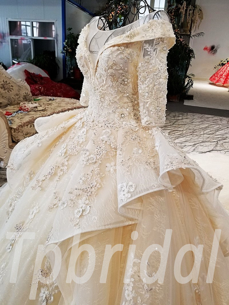 Ball Gown Wedding Dress Off Shoulder Ball Gown For Girls