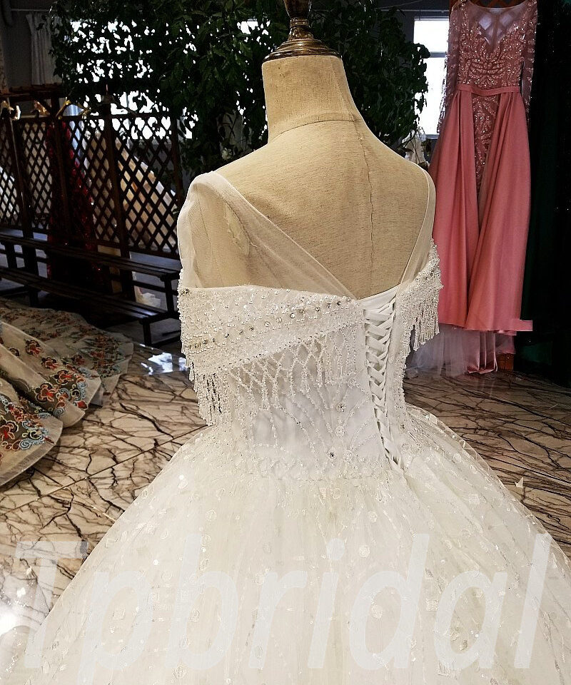 ball gown wedding dress with bling 195-03