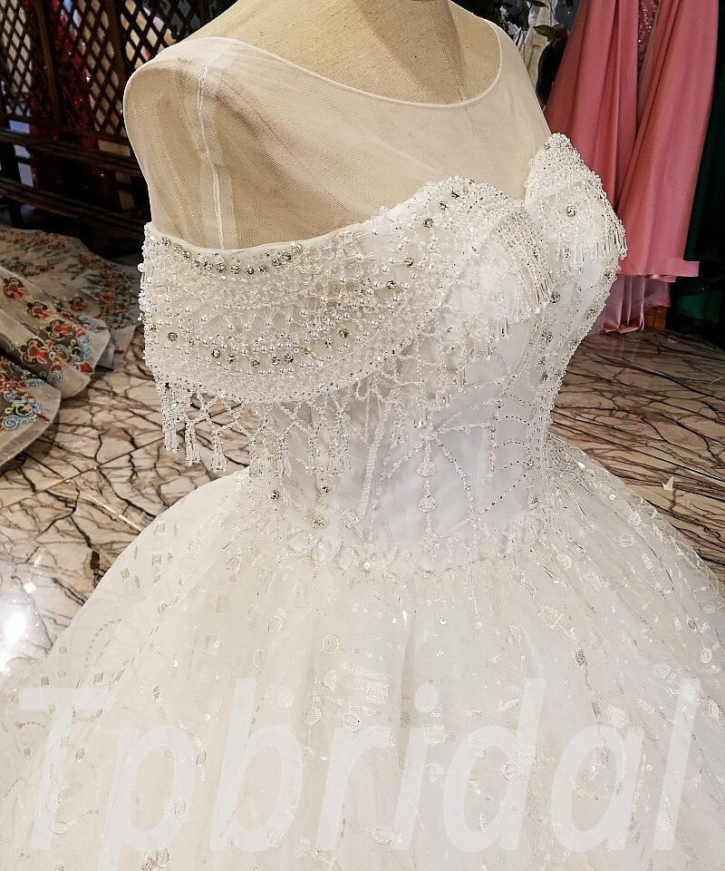 ball gown wedding dress with bling 195-06