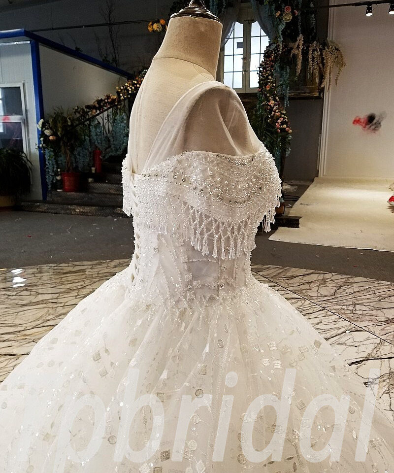 ball gown wedding dress with bling 195-07