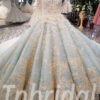 blue wedding dress 197-08