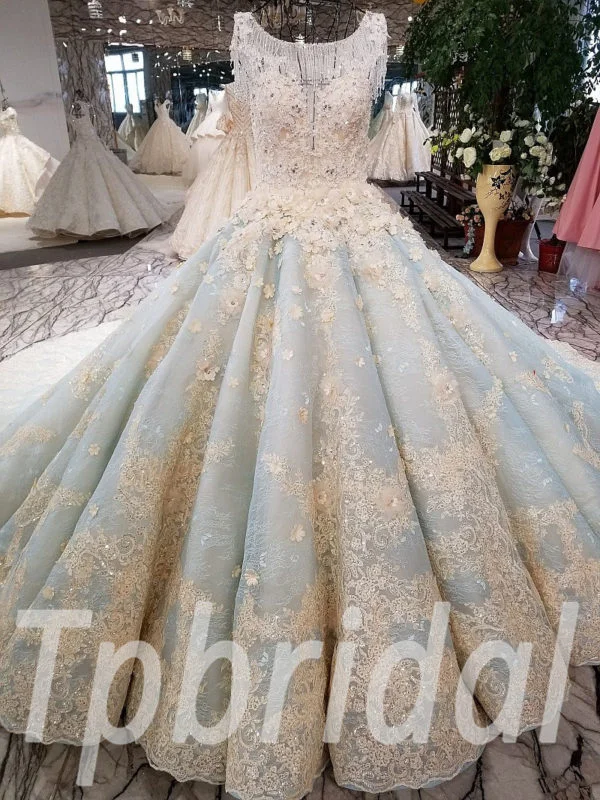 blue wedding dress 197-08
