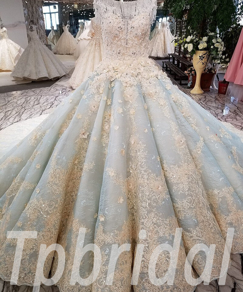 blue wedding dress 197-08