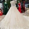 lace wedding dress train 160-02