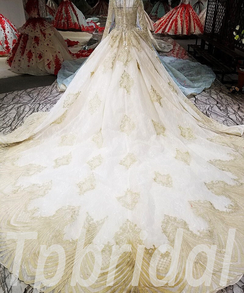 long sleeve wedding dresses plus size 201-05