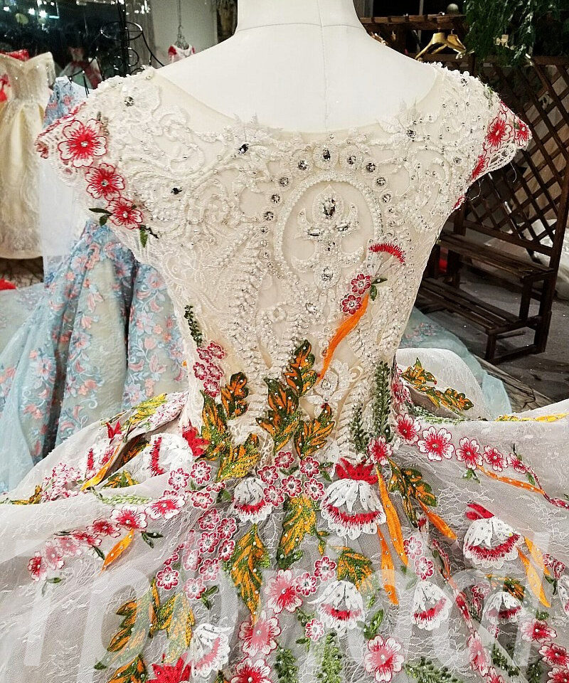 off shoulder wedding dresses lace 204-07