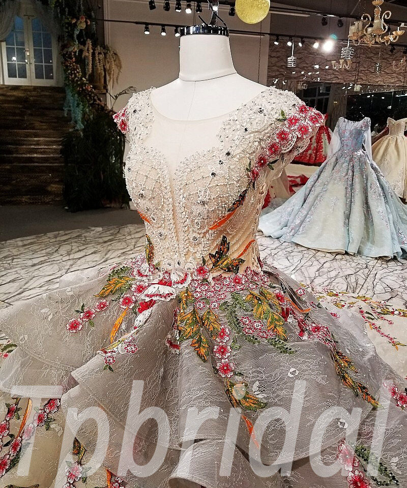 off shoulder wedding dresses lace 204-11