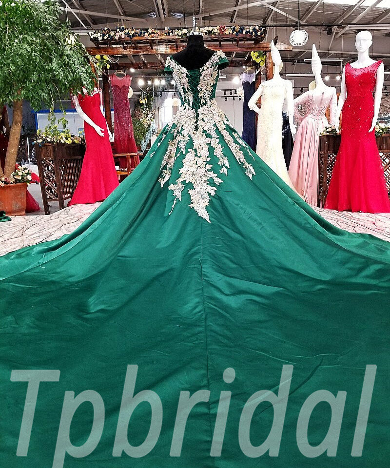 prom dress green 170-02