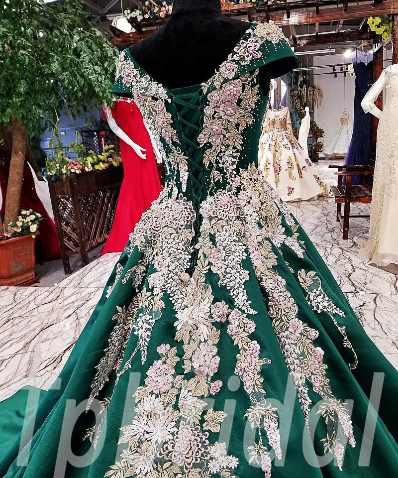 prom dress green 170-05