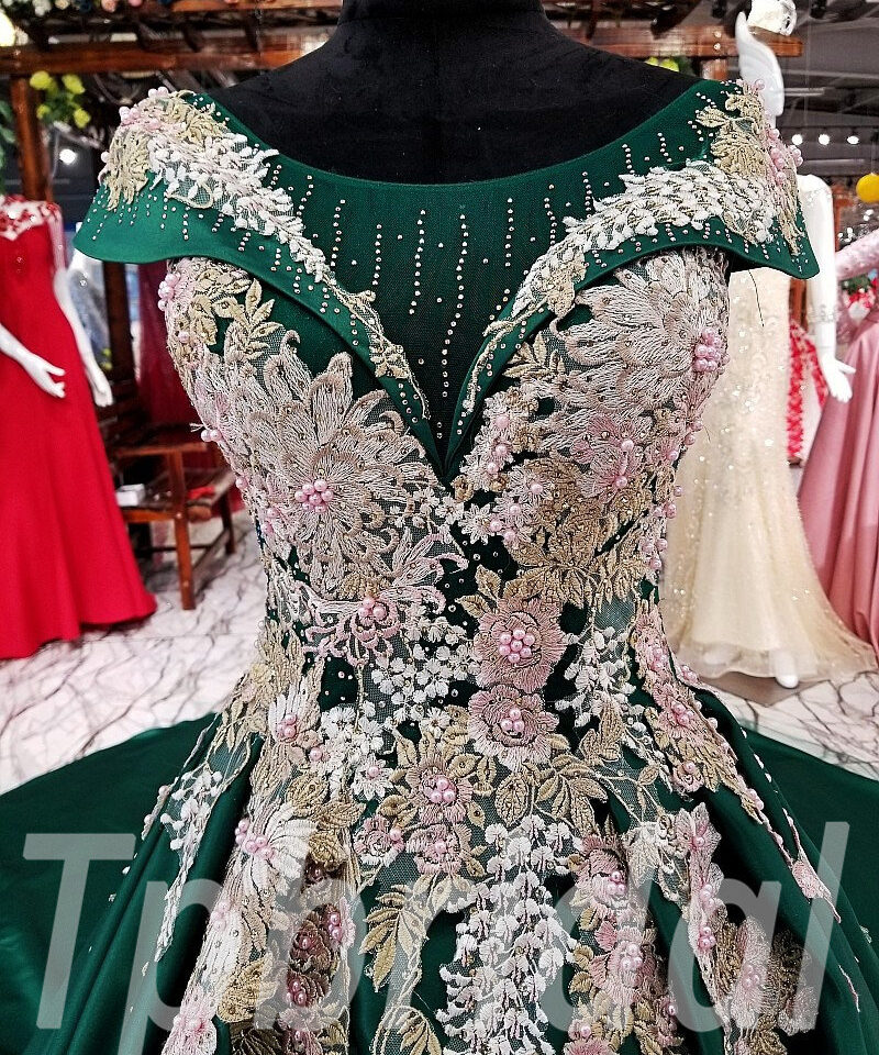 prom dress green 170-05