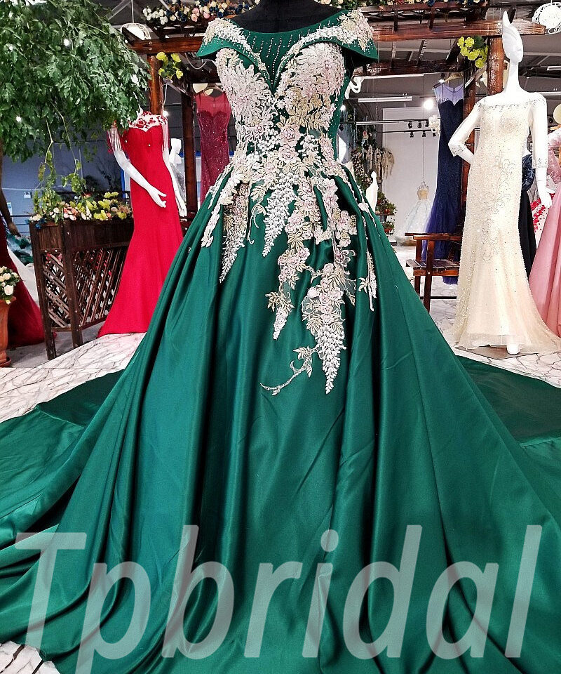 prom dress green 170-06