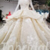 wedding dress high neck 178-07