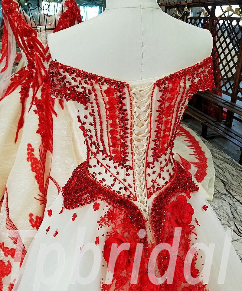 wedding dress red 202-05