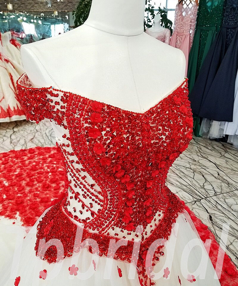 wedding dress red 202-08