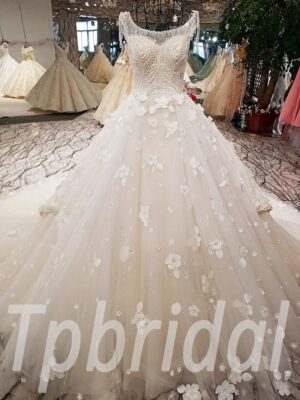 wedding dress sleeveless 191-10