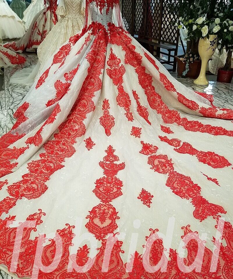 ball gown wedding dress with sleeves 211-06