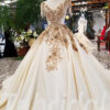 champagne formal dress 0221-02