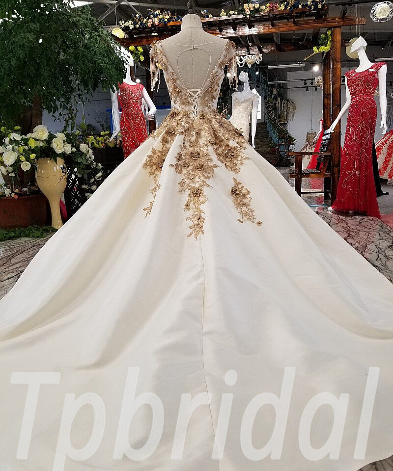 champagne formal dress 0221-06