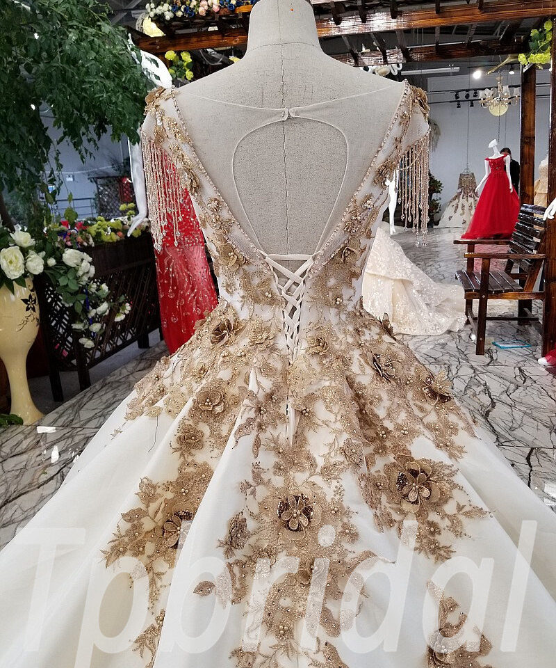 champagne formal dress 0221-07