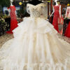 champagne wedding dress plus size 0231-05