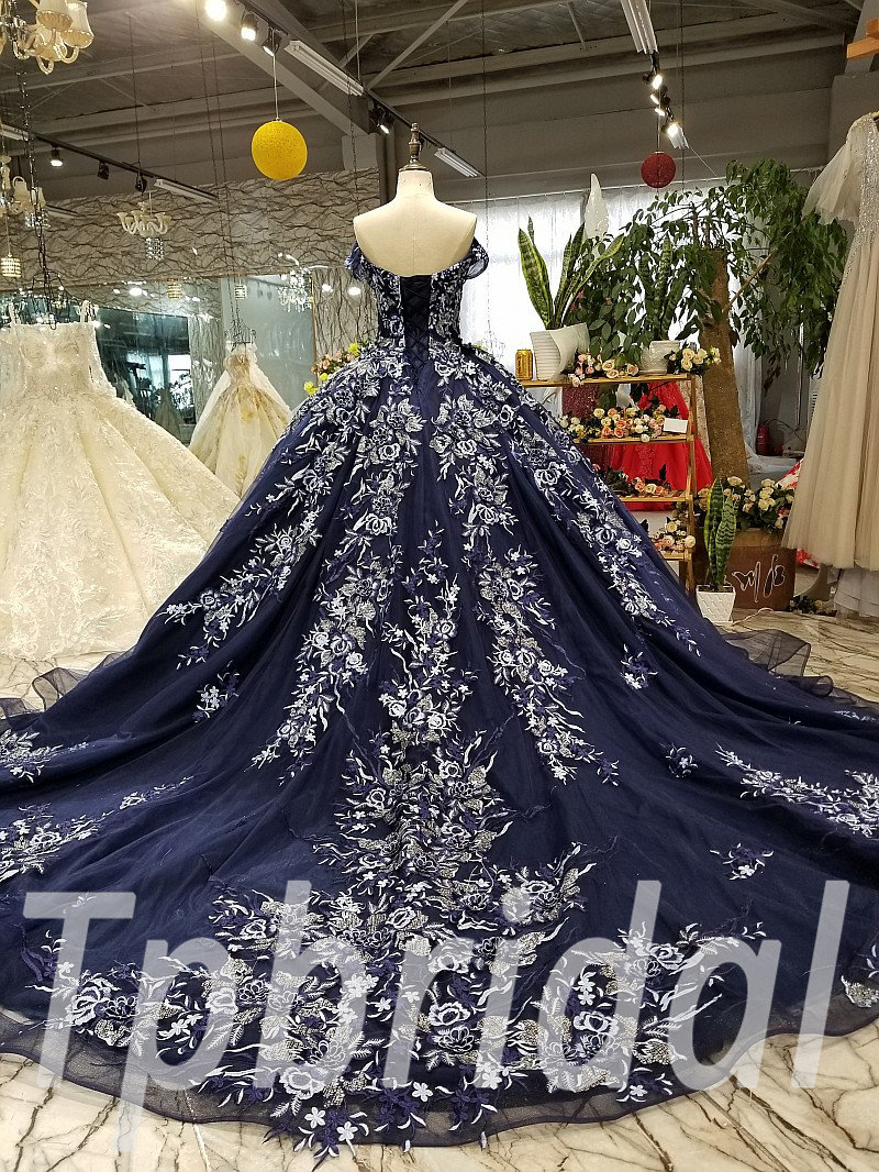 Haute Couture Blue Wedding Gown (#Alsatia) | Dream Dresses by P.M.N.