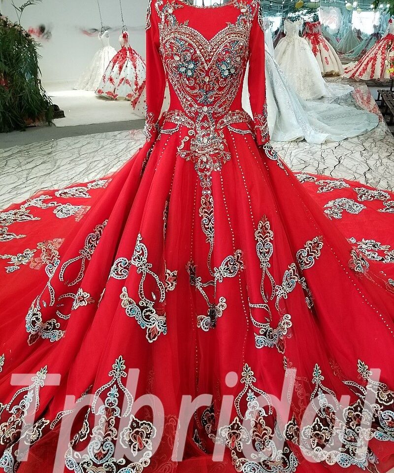 formal dresses red 0213-10