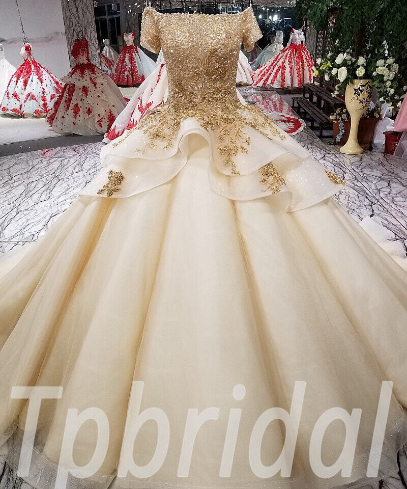 gold wedding dress 2018 209-12