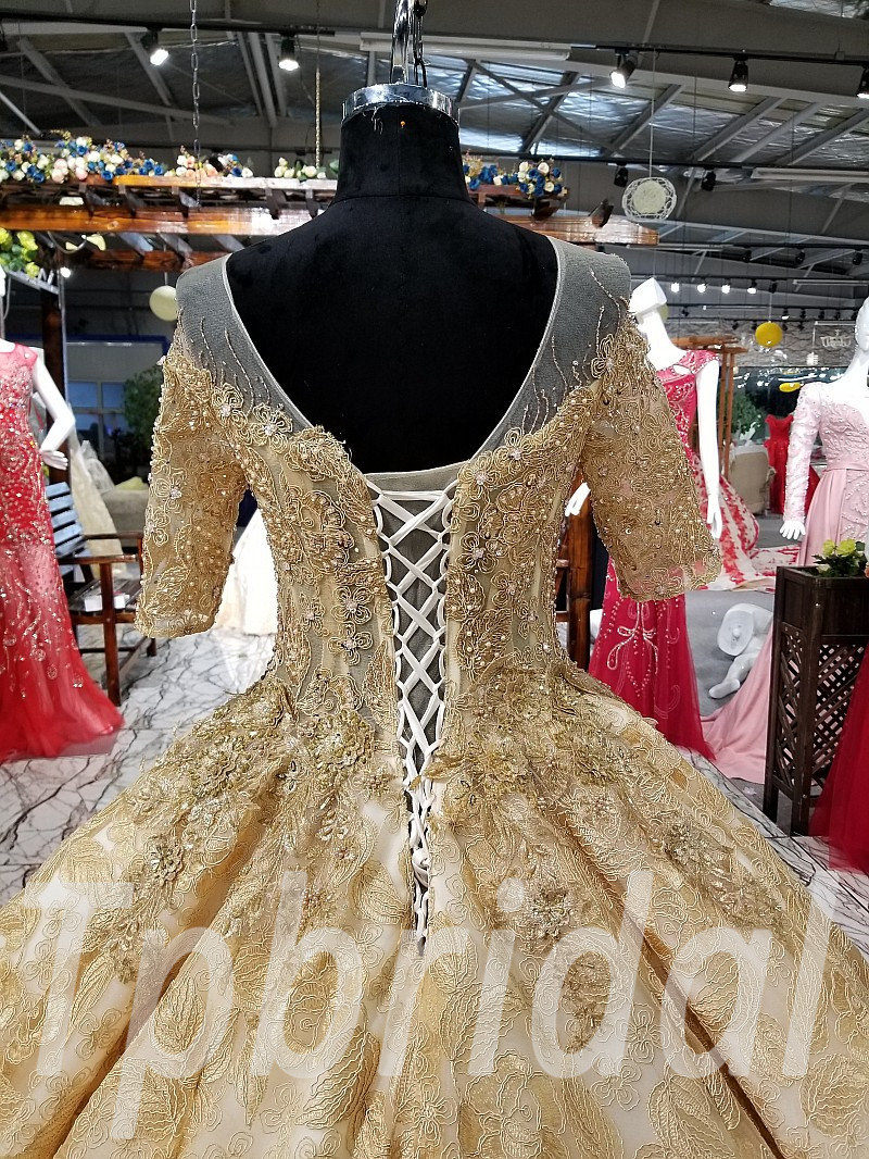 gold dresses for wedding