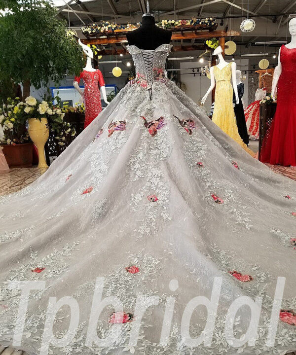 grey formal dresses 0218-07