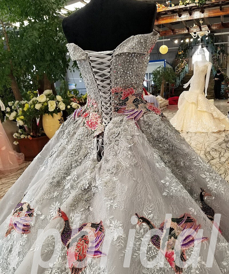 grey formal dresses 0218-09