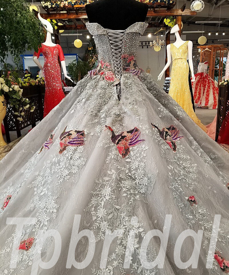 grey formal dresses 0218-10