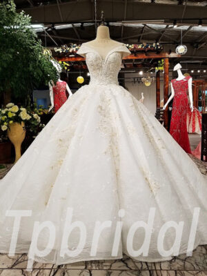 ivory wedding dress 0224-12