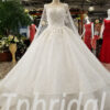 lace wedding dress with cape 0225-07