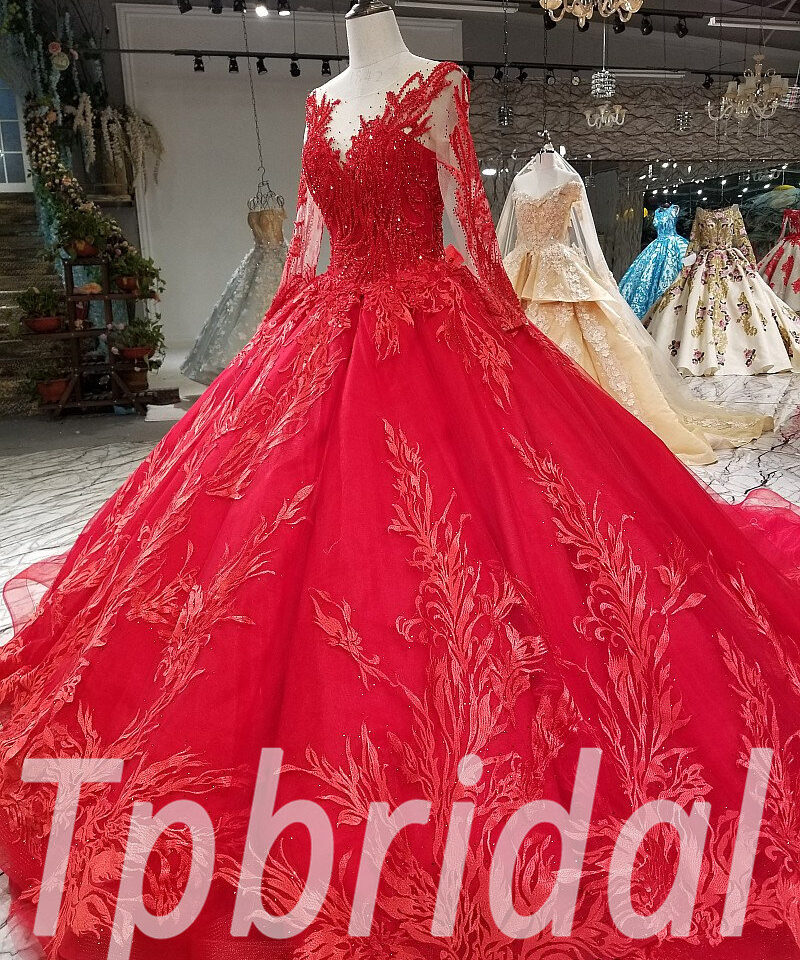 red formal dresses 0216-08