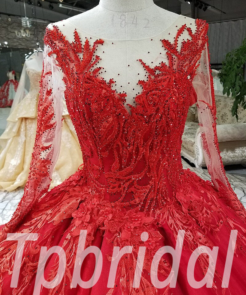 red formal dresses 0216-09