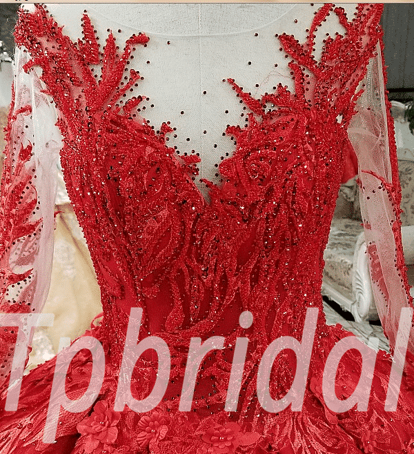 red formal dresses 0216-10