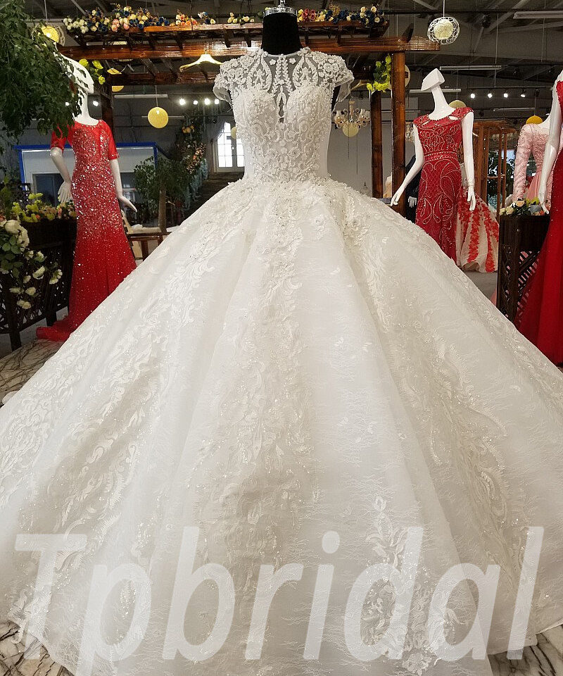 wedding dress high neck 0226-03