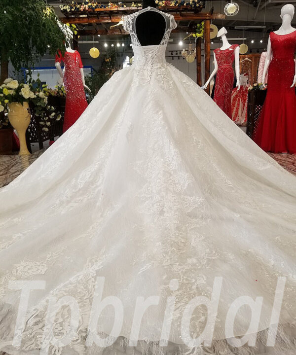 wedding dress high neck 0226-05