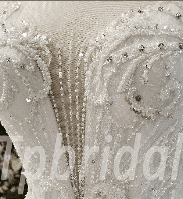 wedding dress short sleeve 0228-01