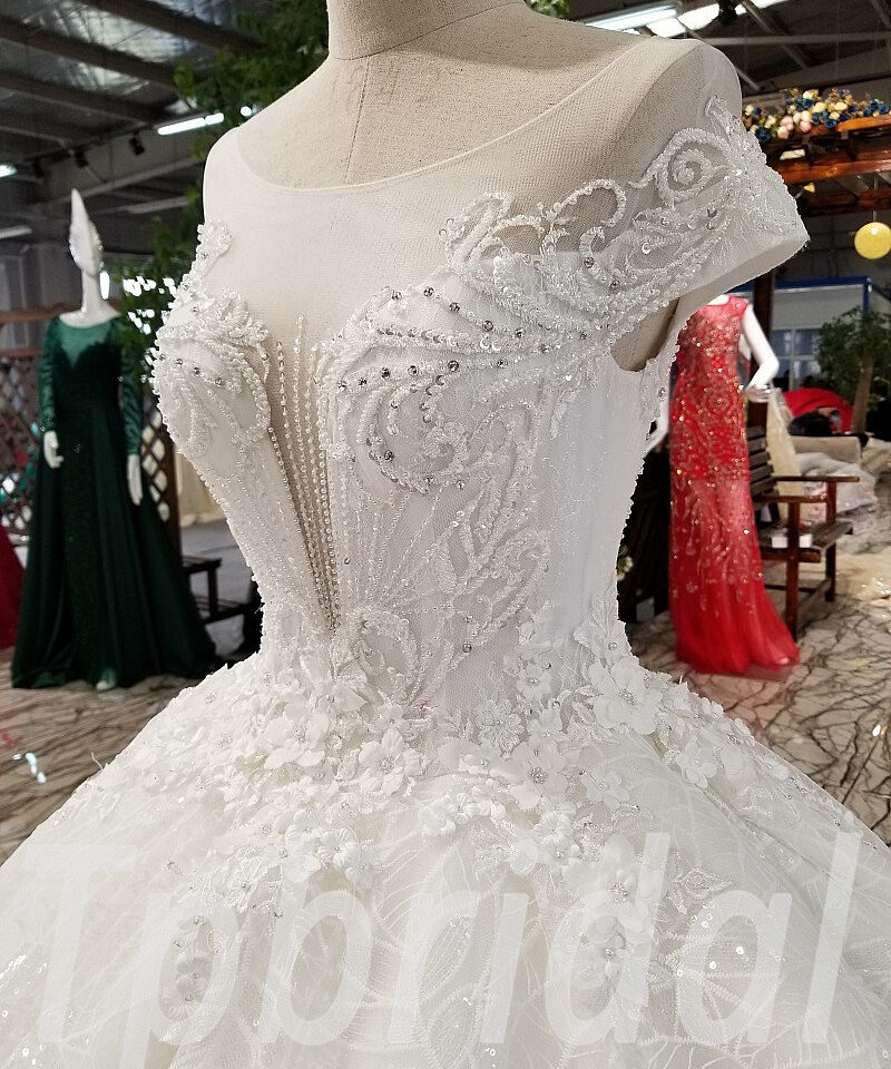 wedding dress short sleeve 0228-04