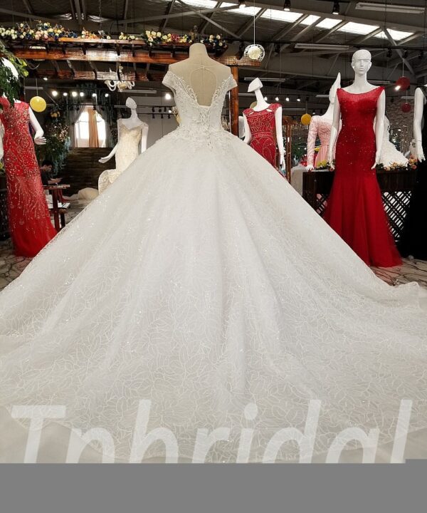 wedding dress short sleeve 0228-05