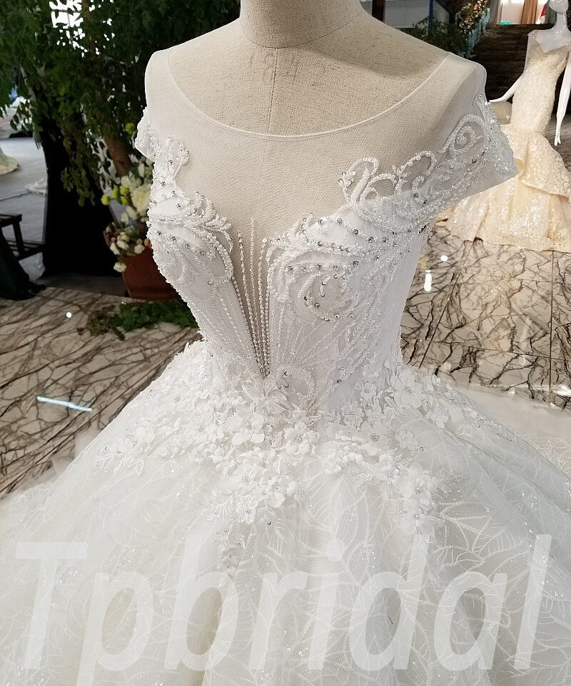 wedding dress short sleeve 0228-08