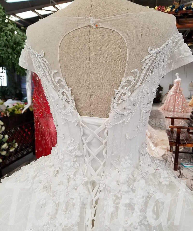 wedding dress short sleeve 0228-09